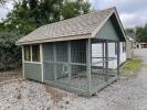 8x12 King Coop with Nesting Area and Exterior Run