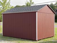 10x12 Madison Series Peak Storage Shed with Red LP Smart Side