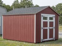 10x12 Madison Series Peak Storage Shed with Red LP Smart Side