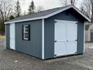 12 x 20 Peak Style Shed Front Entry w/ shelves & loft